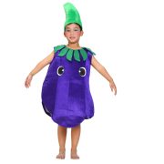 Adult Sponge Material Eggplant Stage Performance Costume Kids Parent-Child Fruit Vegetable Outfit Direct Factory Sale - Image 5