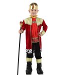 Luxury King Halloween Costume B-0189 Elegant Little King Stage Performance Suit for Adults School Play Dress-up