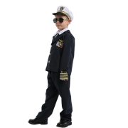 School Children Boy Costume Stage Character Performance Uniform Brave Pilot Play B-0202 Dashing Little Pilot Outfit - Image 3