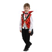 Halloween Festival Children's Little Boy Stage Performance Costume School Play B-0195 Handsome Vampire Lord Small Duke - Image 3