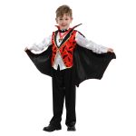 Halloween Festival Children's Little Boy Stage Performance Costume School Play B-0195 Handsome Vampire Lord Small Duke