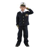 School Children Boy Costume Stage Character Performance Uniform Brave Pilot Play B-0202 Dashing Little Pilot Outfit