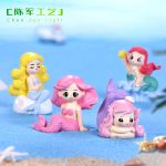 Customizable Decorative Ornaments Miniature Garden Mermaid Ocean Beach DIY Eco-Friendly Bottle Decor Aquarium Small Figurine
