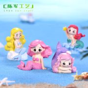 Customizable Decorative Ornaments Miniature Garden Mermaid Ocean Beach DIY Eco-Friendly Bottle Decor Aquarium Small Figurine