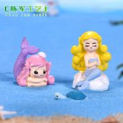 Customizable Decorative Ornaments Miniature Garden Mermaid Ocean Beach DIY Eco-Friendly Bottle Decor Aquarium Small Figurine - Image 2
