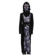 Halloween Children's Boy School Stage Performance Costume Magic Witch Outfit B-0211 Terror Skeleton Messenger Suit - Image 5