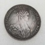 Antique Style Custom Metal Medal Badge 1770 Yellow Bronze Material Russian Commemorative Coin Silver Dollar #2540