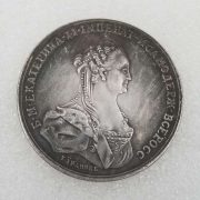 Antique Style Custom Metal Medal Badge 1770 Yellow Bronze Material Russian Commemorative Coin Silver Dollar #2540