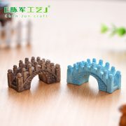 Customizable Resin Craft Ornament Miniature Landscape Decorative Courtyard Bridge Creative Artwork Home Decor Accessories - Image 4