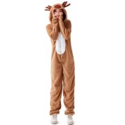 Adult Halloween Christmas Santa Claus Cosplay Costume Stage Performance Holiday Animal Deer Suit For Men And Women - Image 3