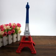 Red White Blue Eiffel Tower Model Decorative Zakka French Craft Souvenir Gift Custom Metal Medal Badge - Image 3