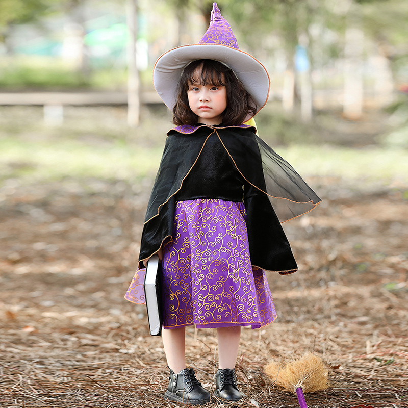 16362472932_1734513592.jpg Adult Stage Performance Costume Purple Court Magician Halloween Cosplay Witch Outfit for Theater and Event Performances - Image 1