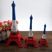 Red White Blue Eiffel Tower Model Decorative Zakka French Craft Souvenir Gift Custom Metal Medal Badge - Image 2