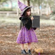 Adult Stage Performance Costume Purple Court Magician Halloween Cosplay Witch Outfit for Theater and Event Performances - Image 3