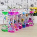 New Customizable Decorative Acrylic Ornament Stress Relief Oil Leak Crystal Oil Drop Sandglass Student Gift Children Toy