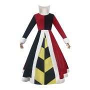 Red Heart Queen Cosplay Costume Adult Stage Performance European Style Formal Dress Alice In Wonderland Theme - Image 2