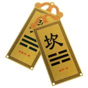 Custom Metal Medal Badge Copper Painted House Corner Decoration Northwest Orientation Lo Shu Grid Yellow Bronze - Image 5