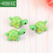 Flower Delight Garden Customizable Decorative Ornaments Eco-Friendly Miniature Landscape Bottle with Green Turtle Figurine - Image 3