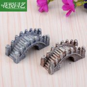 Customizable Resin Craft Ornament Miniature Landscape Decorative Courtyard Bridge Creative Artwork Home Decor Accessories - Image 2