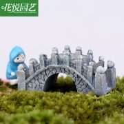Customizable Resin Craft Ornament Miniature Landscape Decorative Courtyard Bridge Creative Artwork Home Decor Accessories - Image 5