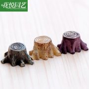 Zakka Customizable Decorative Resin Ornament Mini Tree Stump Ecological Bottle Landscape with Moss Creative Handmade Craft - Image 4