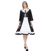 Adult Stage Performance Costume Cosplay Maid Uniform Anime Role Play Outfit Japanese Style Cat Lady Apron Maid Suit - Image 2
