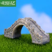 Customizable Resin Craft Miniature Landscape Decoration Semi-Circular Bridge Hole Pedestrian Bridge Creative DIY Handmade Countryside - Image 3