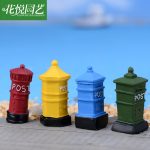 Zakka Style Customizable Decorative Resin Ornament Miniature Biodome Vintage European Mailbox Retro Craft Decoration