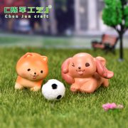 狗狗家族 微景观树脂小摆件盆景多肉装饰柯基比熊萨摩博美宠物狗 - Image 4