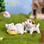 贪吃动物微景观diy盆景 小摆件纸箱猫狗 可爱树脂动物园艺 配件 - Image 3