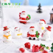 New Customizable Santa Claus Cute Snowman Micro Landscape DIY Potted Bonsai Decoration Snow Scene Figurine Seal Christmas Ornament - Image 4