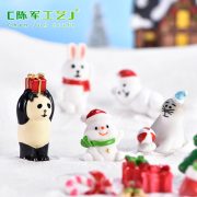 New Customizable Santa Claus Cute Snowman Micro Landscape DIY Potted Bonsai Decoration Snow Scene Figurine Seal Christmas Ornament - Image 3