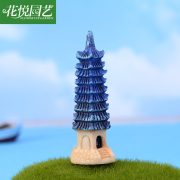 苔藓微景观生态瓶装饰品  树脂摆件 九层灯塔 DIY组装摆件 - Image 2
