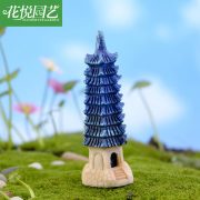 苔藓微景观生态瓶装饰品  树脂摆件 九层灯塔 DIY组装摆件 - Image 3