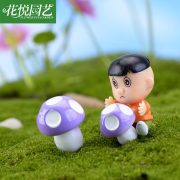 微景观卡通可爱彩色小蘑菇盆栽苔藓造景 DIY装饰品配件迷你小摆件 - Image 4