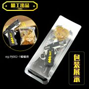 Foldable Metal Hair Elastic Gun Toy Customizable Medal Badge Craft for Children Anime Game Themed Full Metal Burst Mode - Image 4