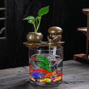 Living Room Office Desktop Mini Fish Tank Flowing Water Fountain Ornament Humidifier Birthday Gift Decorative Item - Image 3