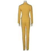 Sweet Kill Bill Cosplay Wedding Yellow Suit Adult Stage Performance Costume Halloween Outfit For Women - Image 6