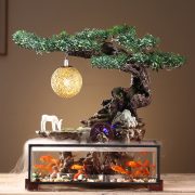 Creative Flowing Water Fountain Ornament Fish Tank Landscape Desktop Office Opening Gift Feng Shui Wheel Chinese Style - Image 2