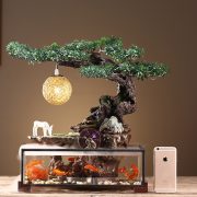 Creative Flowing Water Fountain Ornament Fish Tank Landscape Desktop Office Opening Gift Feng Shui Wheel Chinese Style - Image 3