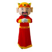 Cartoon God of Fortune Costume Adult Stage Performance Clothing Lucky Wealth Happiness Walking Prop Bovine Year Emblem Celebration Outfit - Image 5