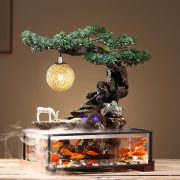 Creative Flowing Water Fountain Ornament Fish Tank Landscape Desktop Office Opening Gift Feng Shui Wheel Chinese Style - Image 4