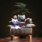 Creative Flowing Water Fountain Ornament Wealth Attracting Home Office Desktop Decoration Ideal Opening Gift
