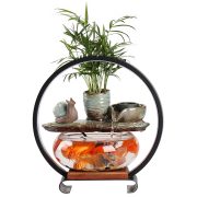 Lucky Flowing Water Fountain Ornament Glass Aquarium Home Living Room Desktop Office Decorations Opening Gift Direct Sale - Image 5