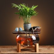 New Chinese Style Miniature Fish Tank Automatic Flowing Water Fountain Desktop Decoration Creative Business Opening Gift - Image 2