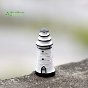 苔藓微景观生态瓶装饰品 小白灯塔  DIY组装摆件精美盆景创意 - Image 2