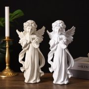 北欧少女祈祷天使雕塑模型摆件简约轻奢办公室样板房装饰品工艺品 - Image 4