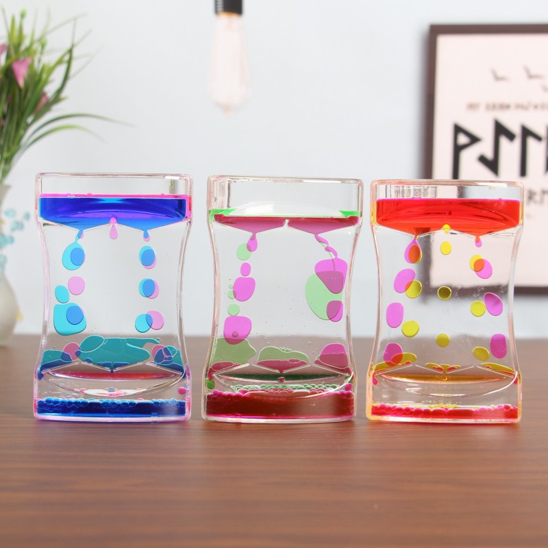 22682700877_672793110.jpg 沙漏计时器大美腰双色水滴油漏液体生日情人节礼物创意小摆件批发 - Image 1