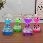 Customizable Acrylic Diamond Stress Relief Ornament Decorative Crystal Oil Drop Sand Timer Perfect Student Gift - Image 3