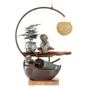 Creative Ceramic Flowing Water Fountain Ornament Indoor Office Desk Top Decoration Zen Style Sprinkler Wealth Attracting Gift - Image 6